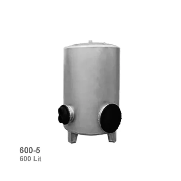 منبع کویلدار عمودی 600 لیتری ورق 5 تجهیز دما