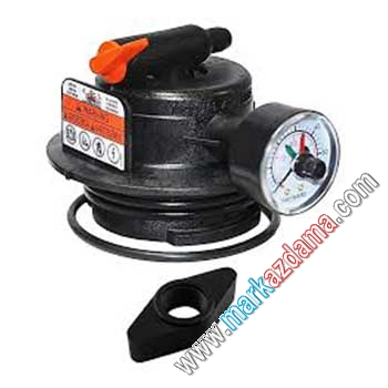 دریچه بالای فیلتر دیاتومه با شیر هواگیری و مانومتر کد DEX2420MAR2 هایوارد